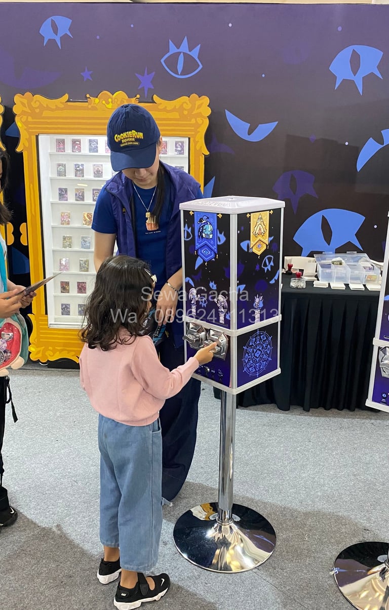 sewa card gacha machine indonesia