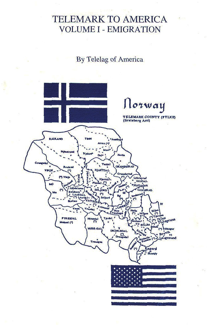 Cover of Telemark to America featuring a map