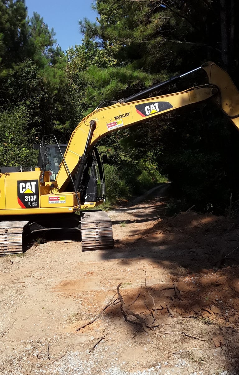 Clearing land in north west georgia