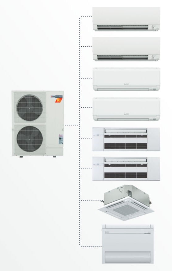 Mitsubishiac-Multi-Zone-Example