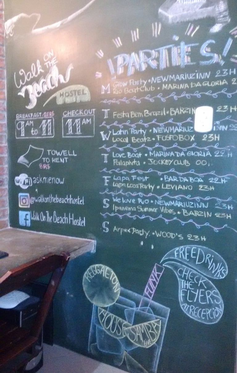 fresque tableau crai hostel brésil