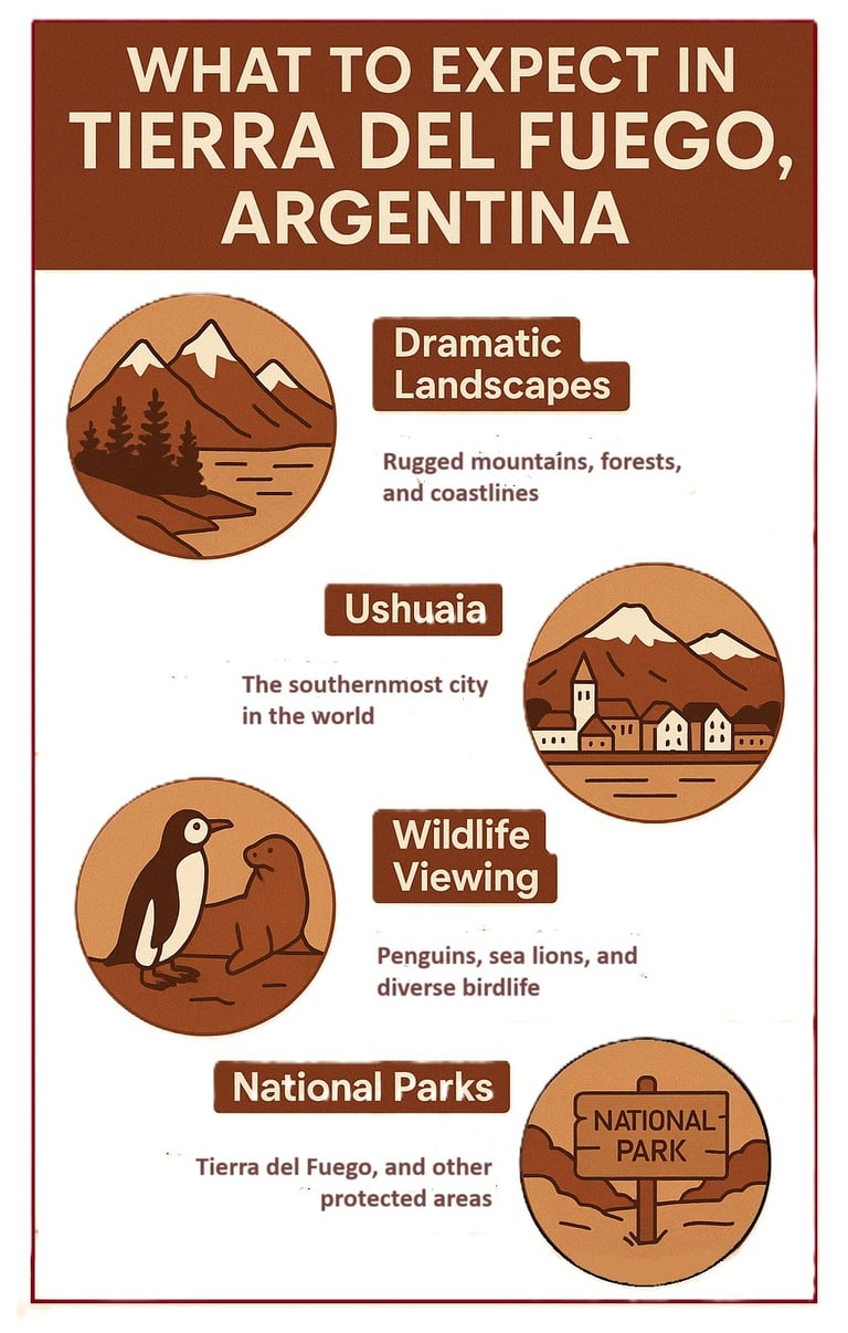 Tierra del Fuego, Infographic