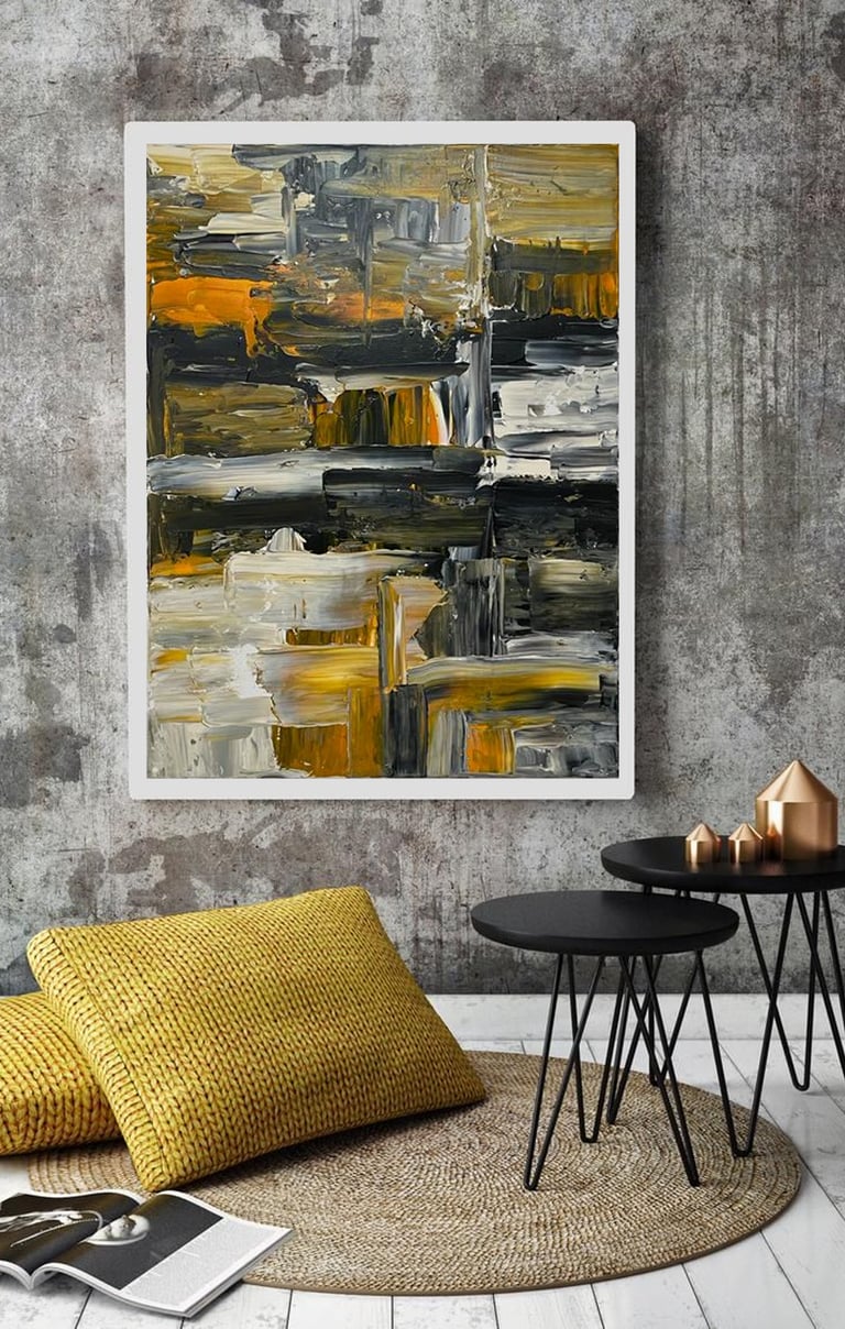 New beginnings - Tableau art abstrait - art contemporain - acrylique sur toile