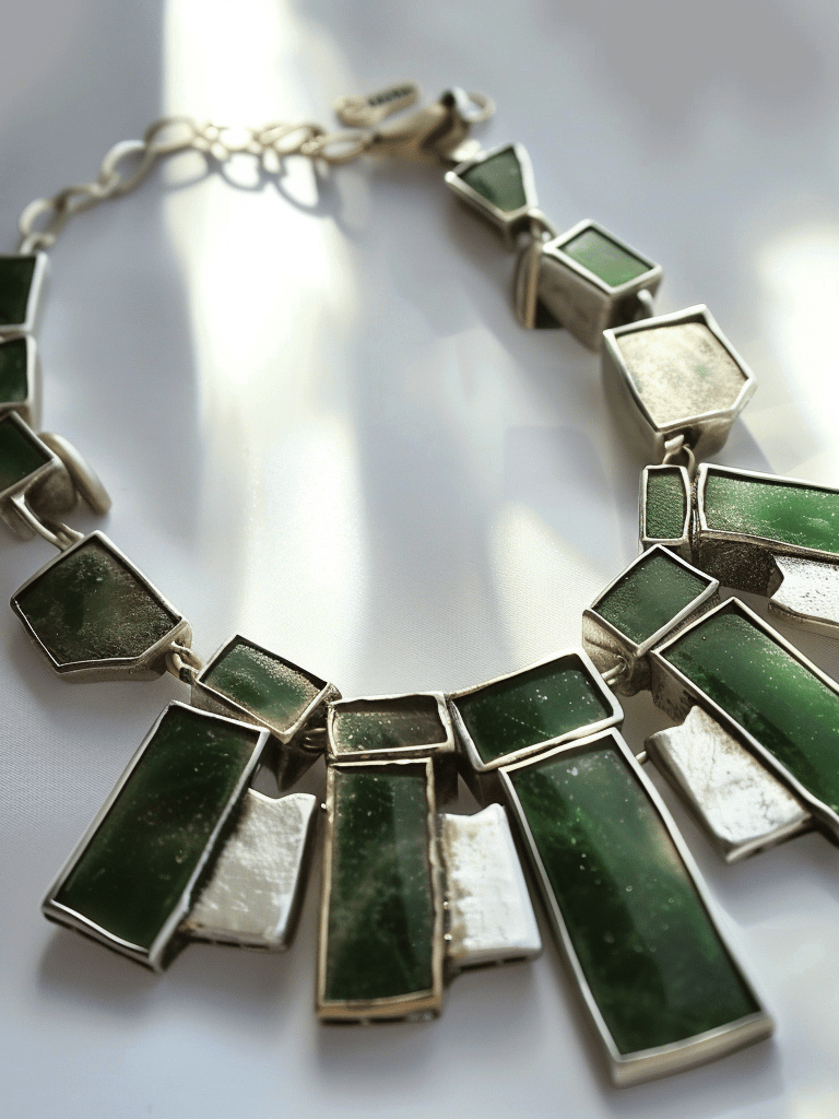 Modernist Chunky Statement Necklace