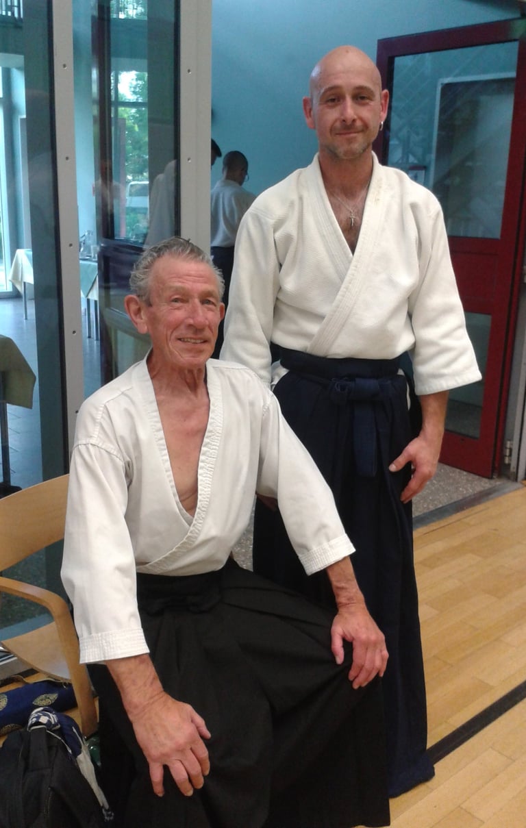 Bernd Enders mit Robert Nadeau Sensei