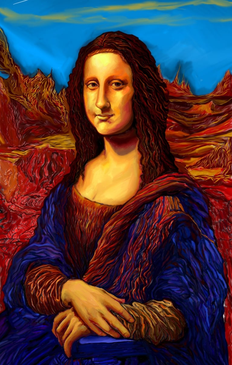 portrait painting of manalisha a painting done by leonardo da vinci  an artist from renaissance era