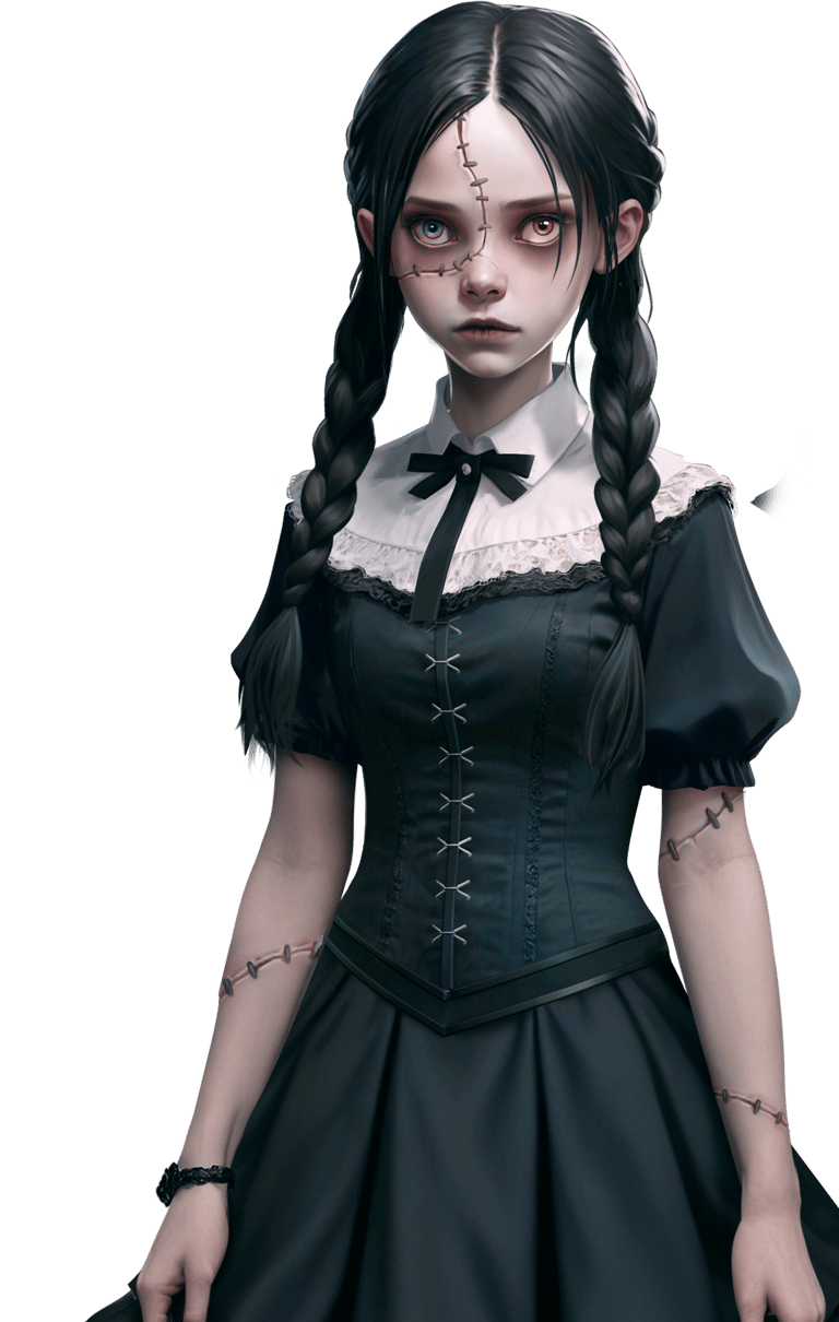 Gwen Black character artwork from the mystery puzzle game series