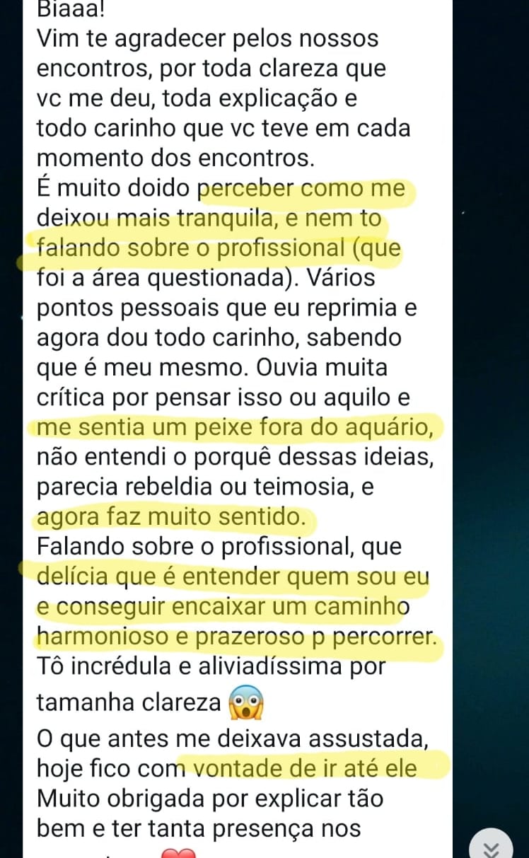 depoimento de cliente após consulta de mapa astral