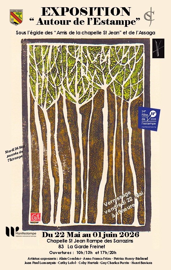 affiche de l'exposition 22 mai - 01 juin à la Garde Freinet