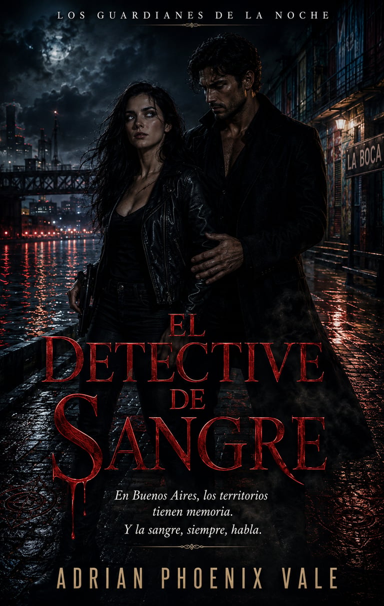 Thriller sobrenatural ambientado en Buenos Aires con vampiros, hombres lobo, asesinatos rituales y u
