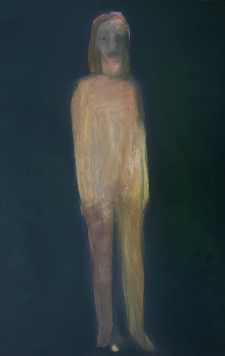 figurative oil painting by Lina Mikuzyte