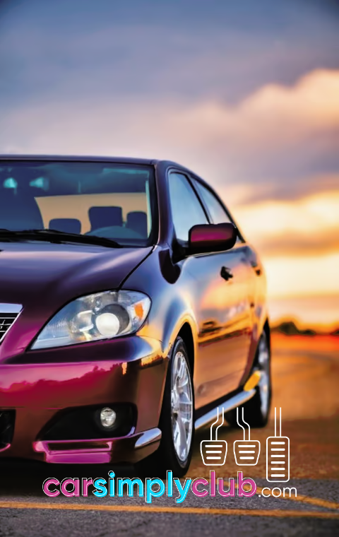 Toyota Corolla car parked on the side of a road