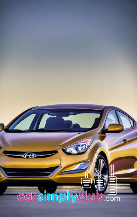 a yellow Hyundai Elantra