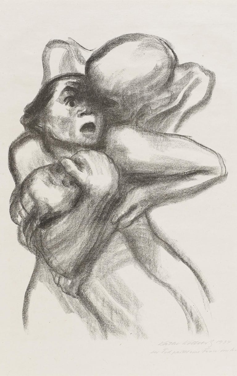 Käthe Kollwitz: Death seizes a Woman