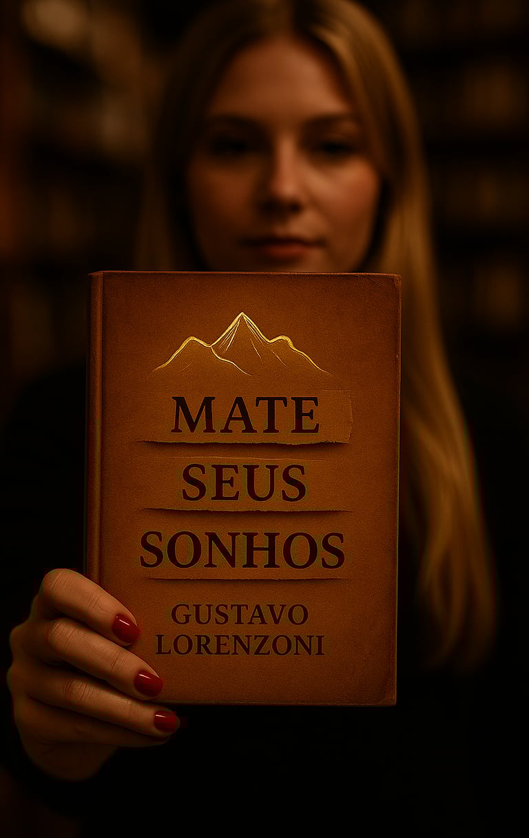 Mulher Segurando Livro Mate Seus Sonhos