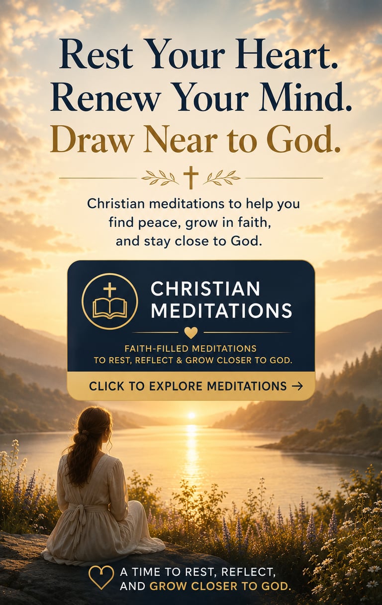 Christian Meditations to Draw Near to God