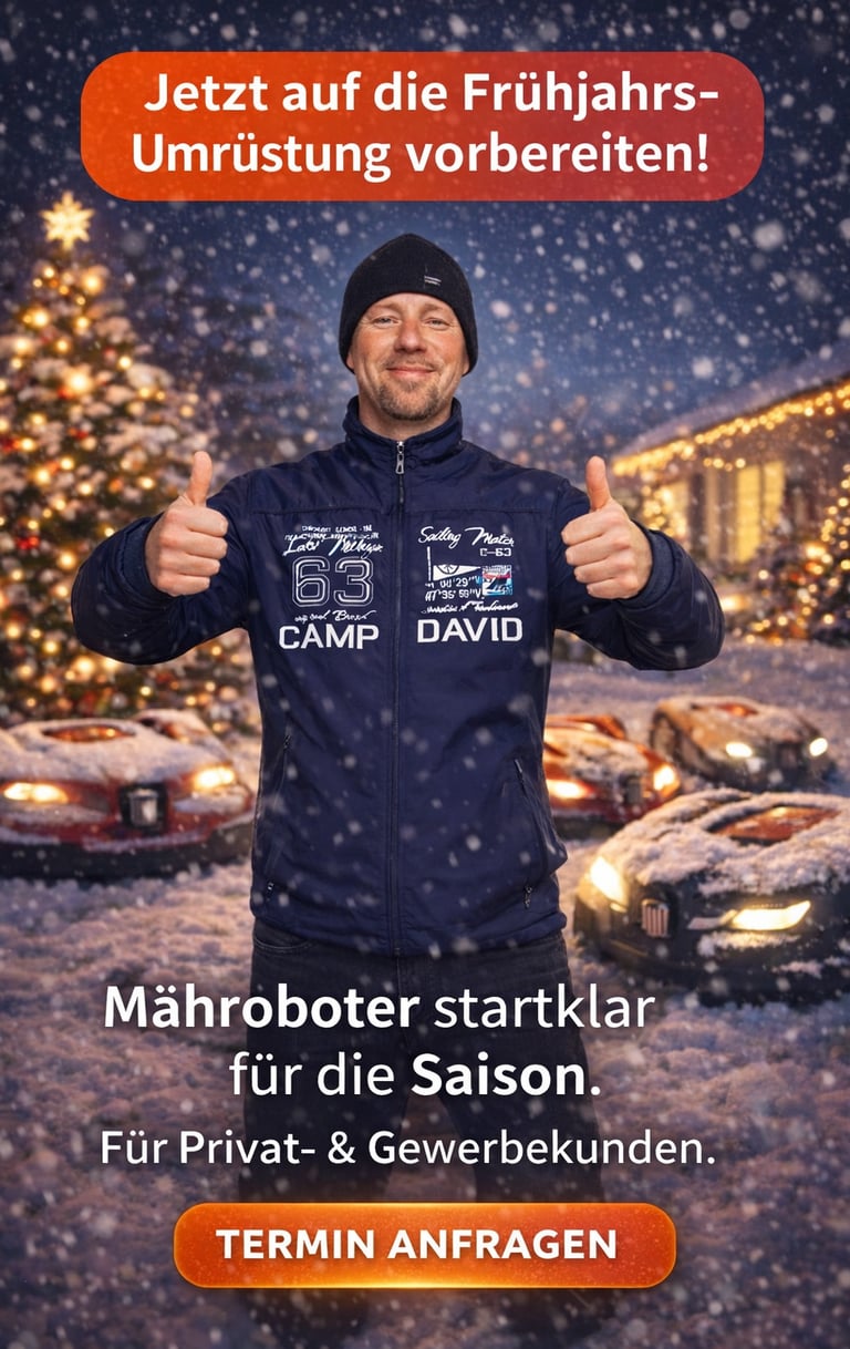 Rasenroboter und Mähroboter fot für die nächste Saison