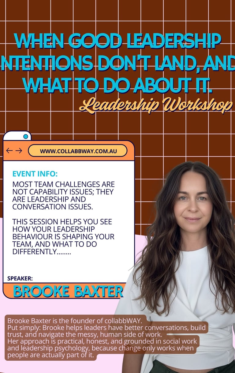 Brooke Baxter leadership