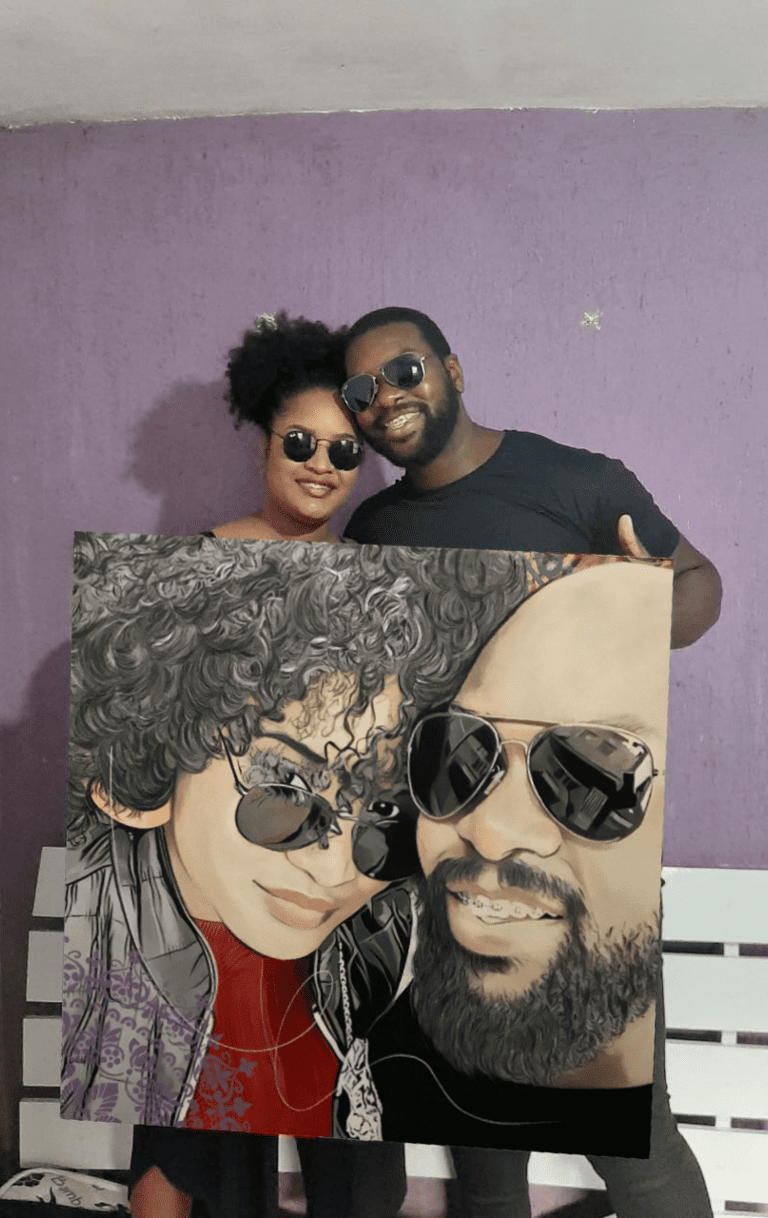 "Criação única em POP-ART que combina personalização e modernidade."