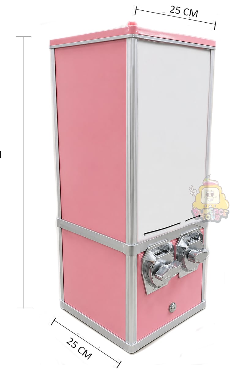rental pink sticker vending machine