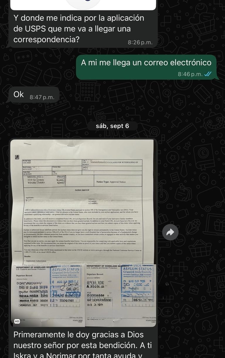 Asilo aprobado gestionado por Migratfin Solutions