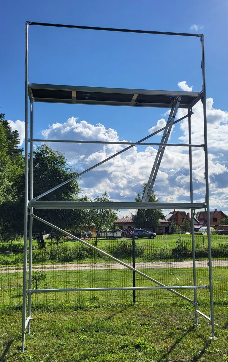 tērauda sastatnes stalažas 3x4.8m