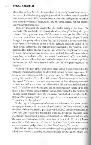 The Magic Behind the Voices - Norma Macmillan page 218