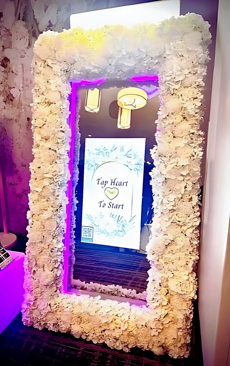 floral magic mirror frame