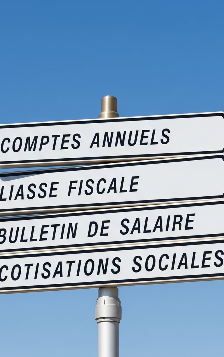 panneaux montrant les différentes obligations légales