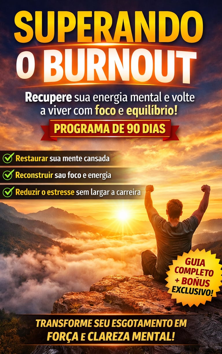 Guia prático para identificar o burnout, recuperar energia mental e reconstruir foco e motivação no 