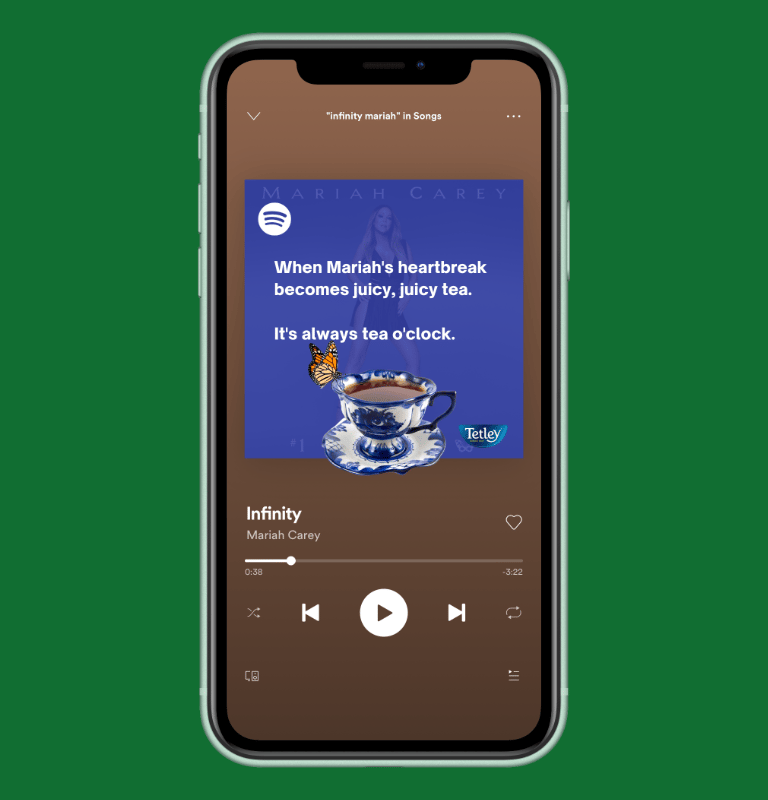 Tetley Spotify ad