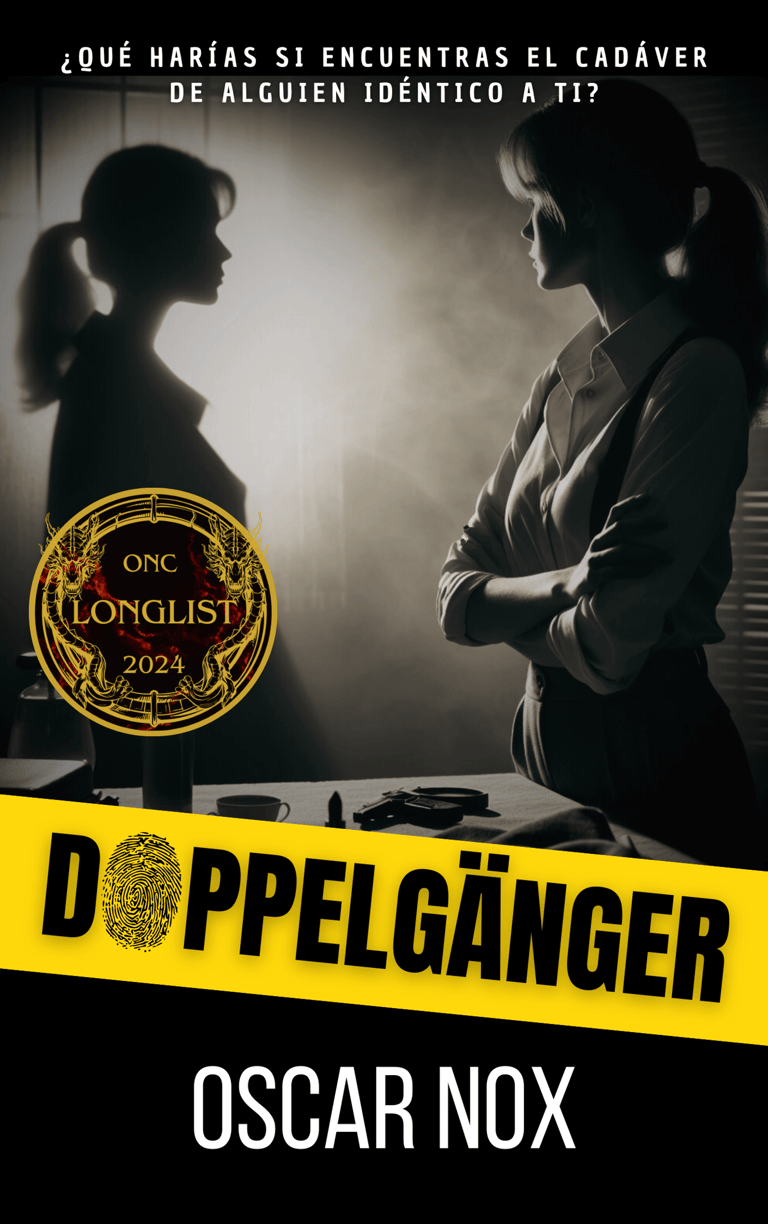 Portada novela thriller acción noir