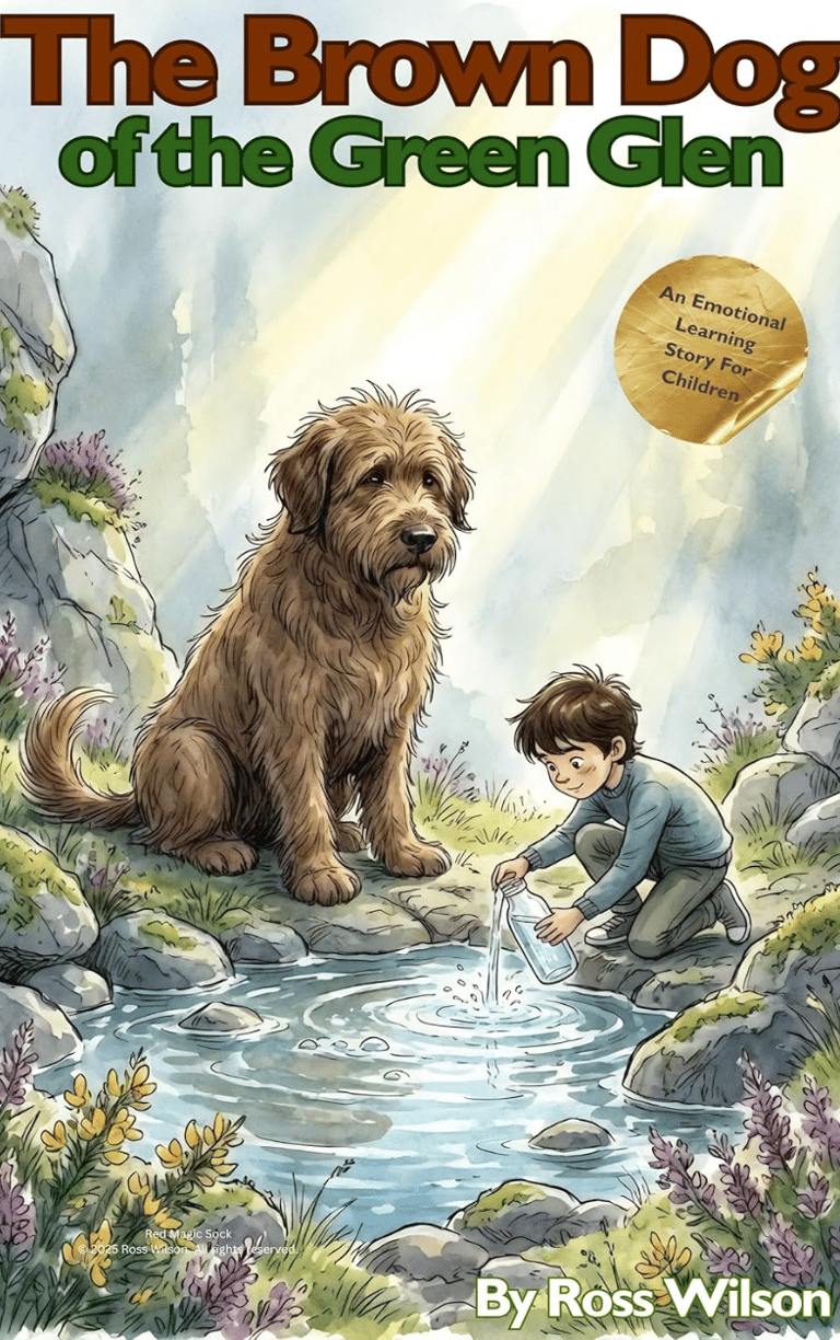 Front cover of the book The Brown Dog of the Green Glen: Emotional Learning for Children