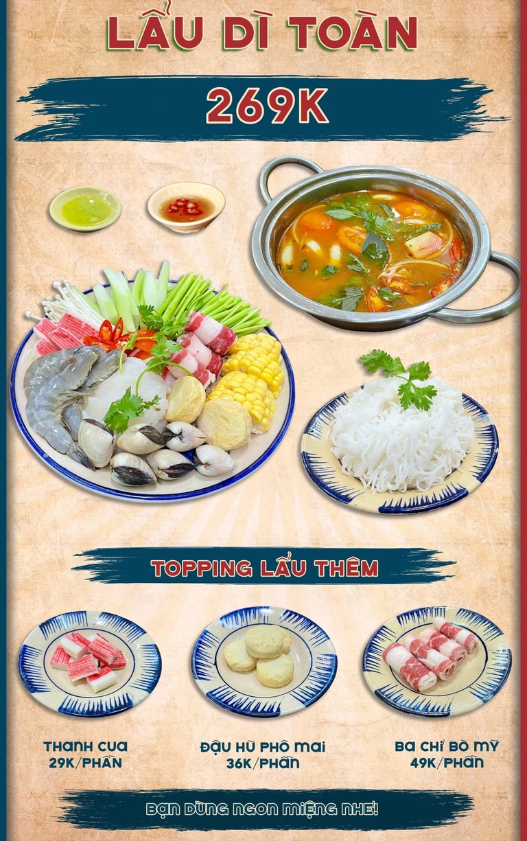 Lẩu ngon Dì Toàn - Ốc ngon Nguyễn Gia Trí