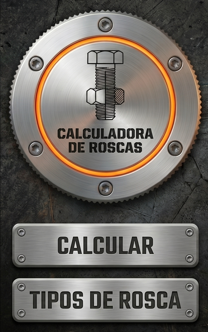 Calculadora de roscas online para identificar tipos de rosca, paso y dimensiones técnicas industrial
