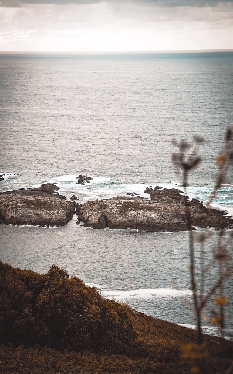 Fotografía del mar de A Coruña