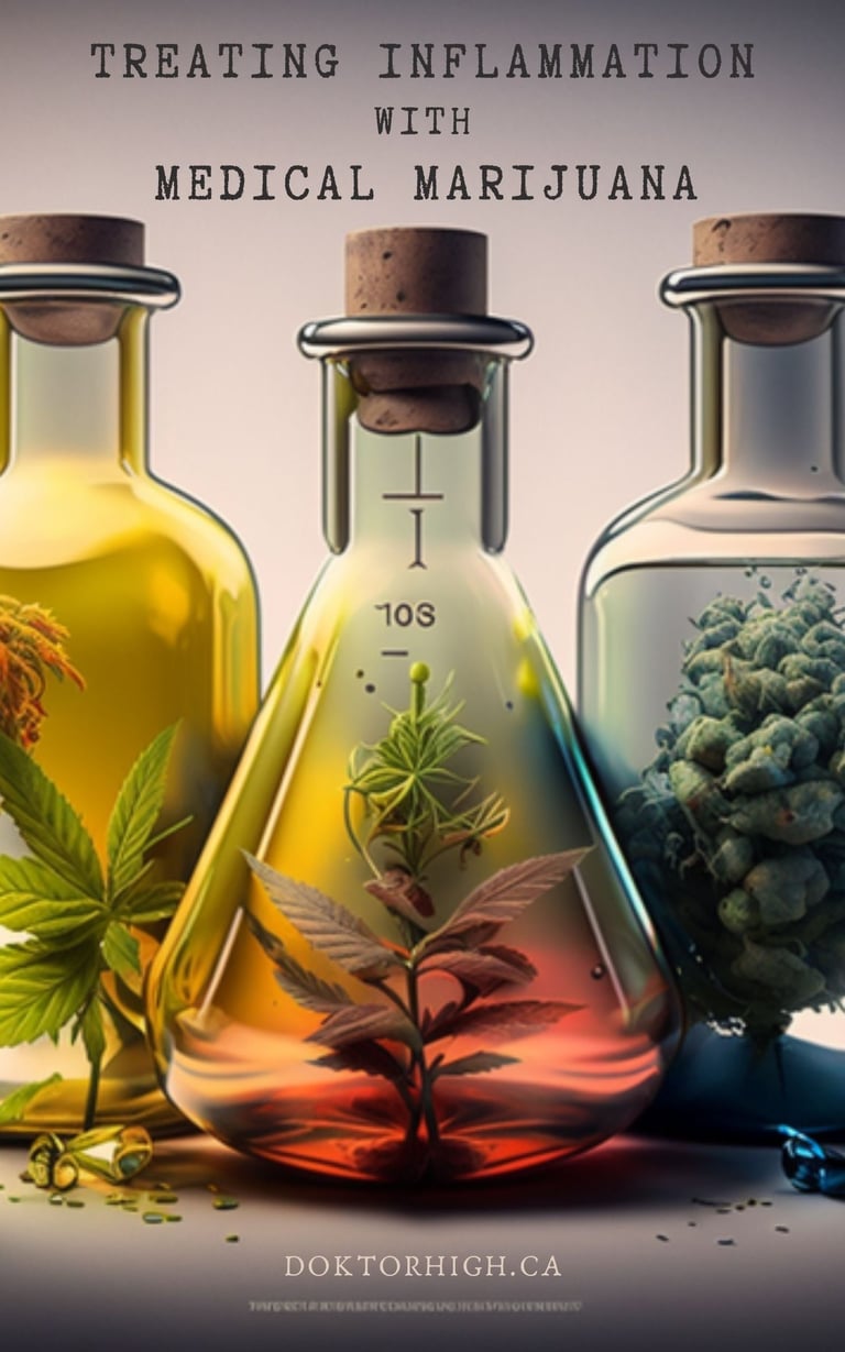 treating inflammation with medical marijuana book cover by Doktorhigh