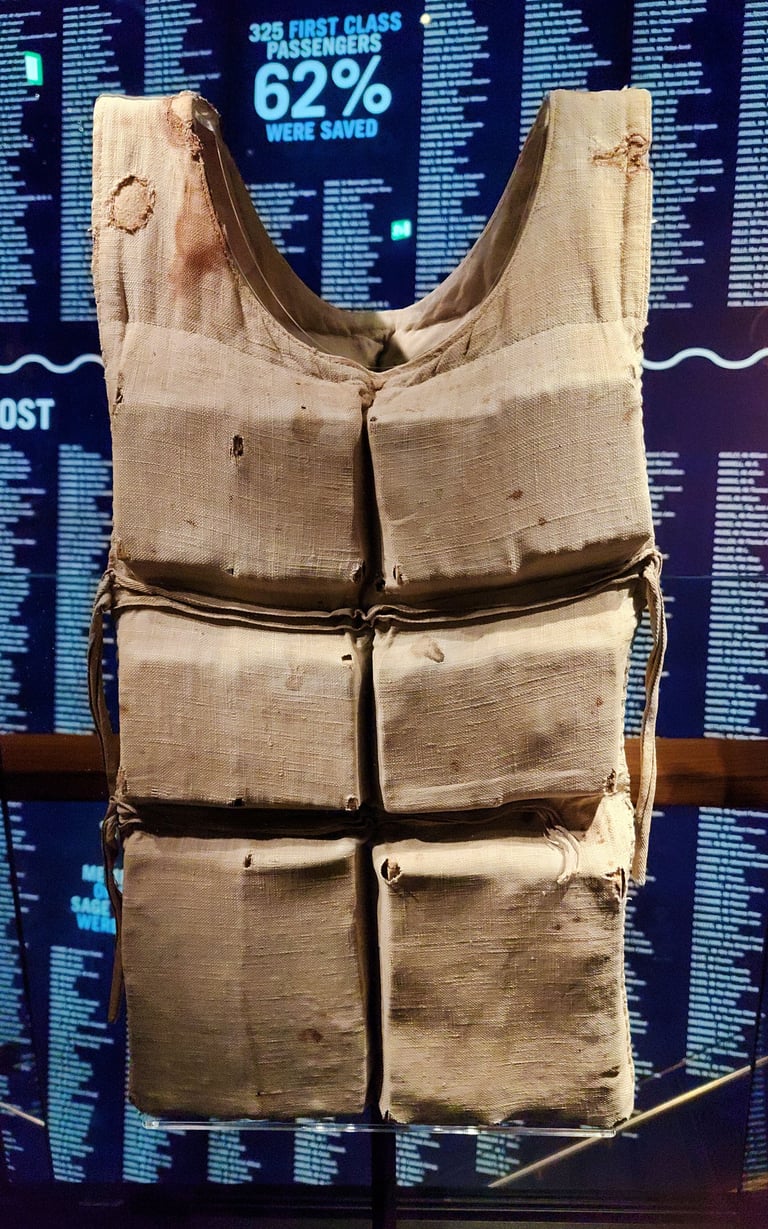 Life Preserver from the Titanic in Belfast, Ireland