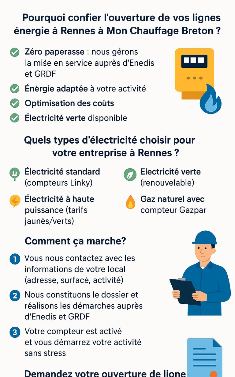 infographie les électricité à choisir ouverture à Rennes tout comprendre