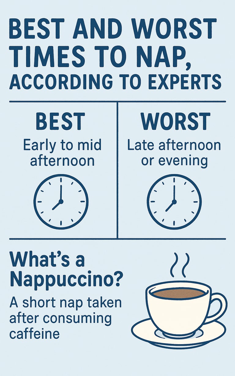 diagram with clock labeled best and wort time to nap