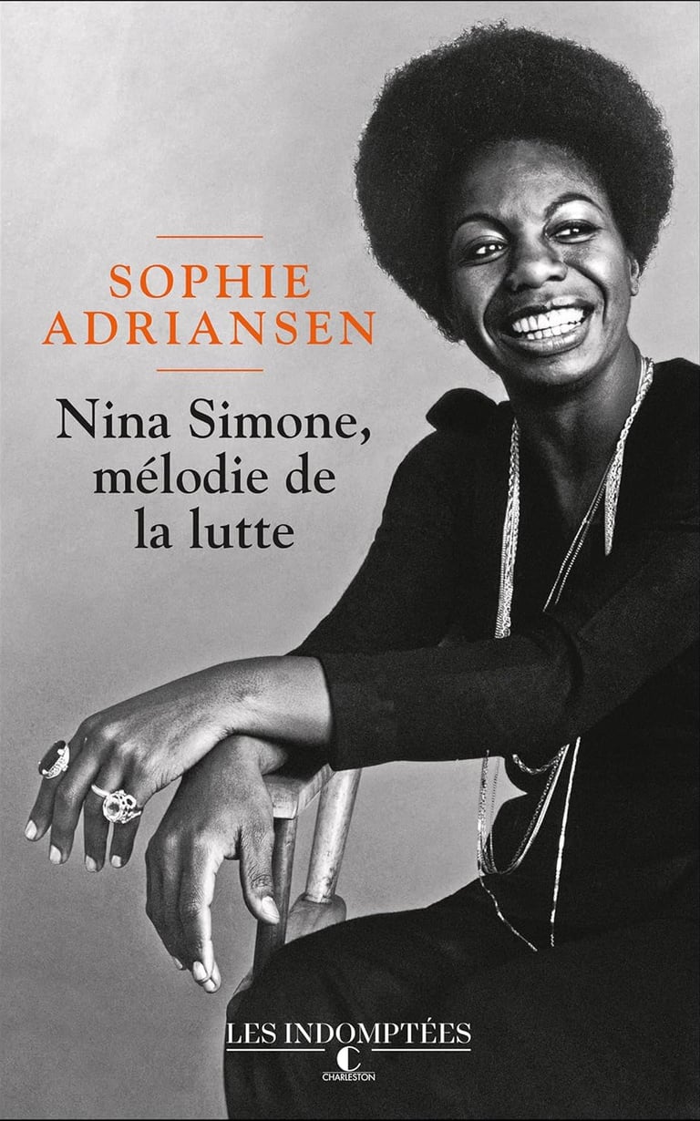 Première de couverture du roman biographique Nina Simone, mélodie de la lutte
