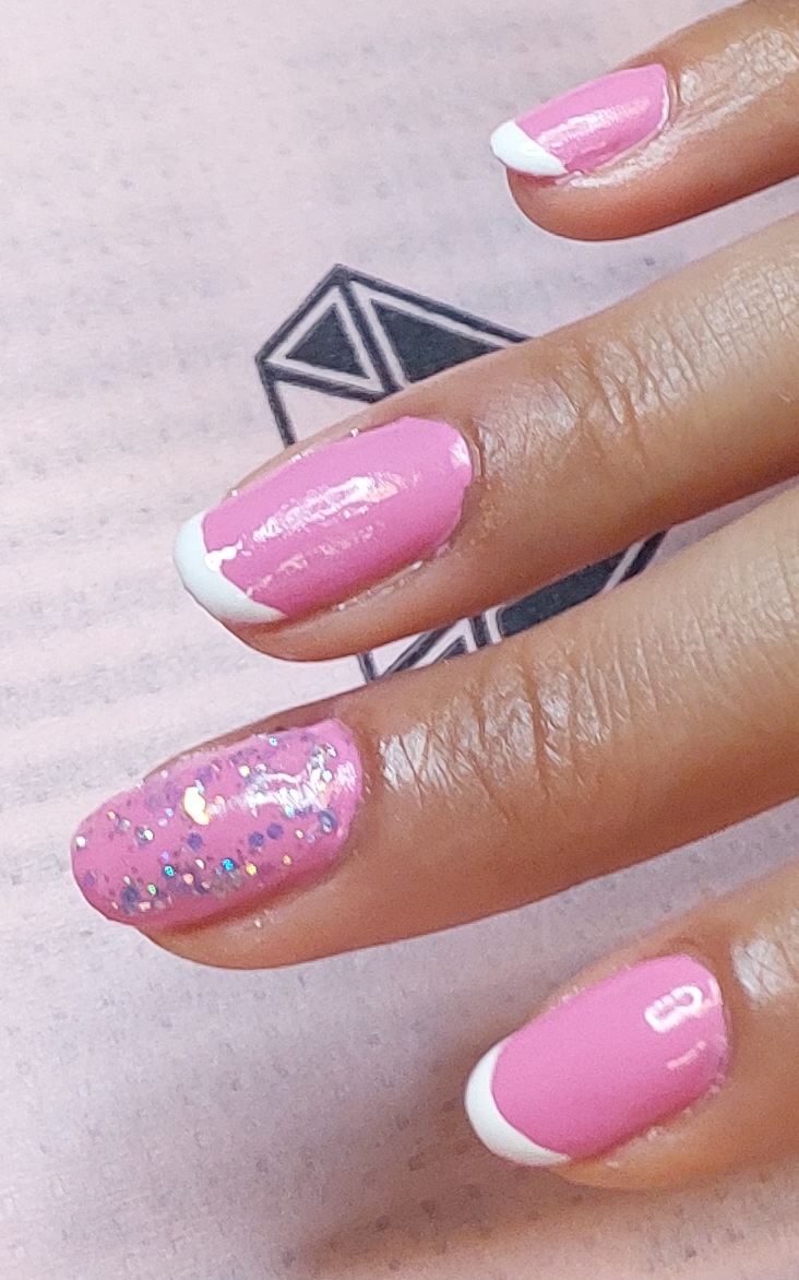 GelLack & Fransk & Glitter