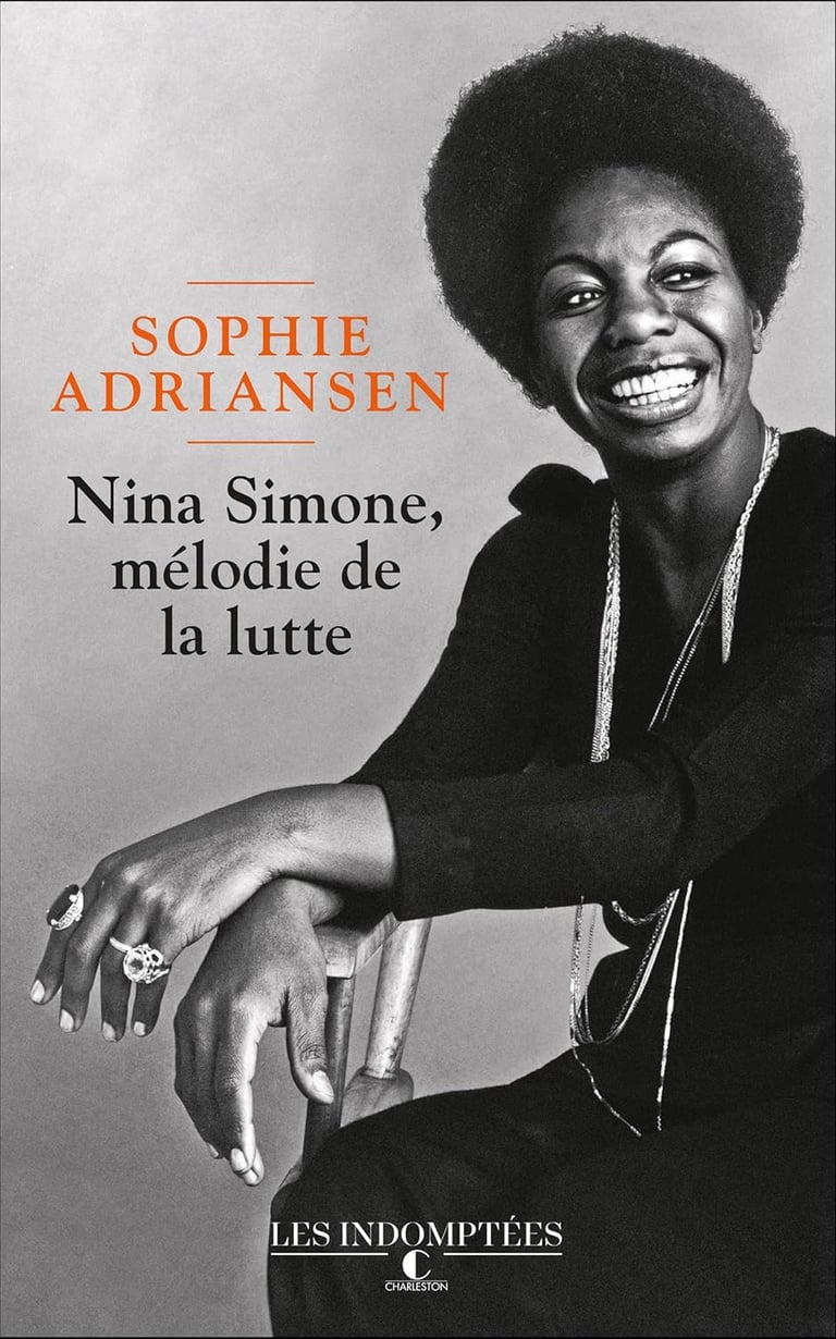 Première de couverture du roman biographique Nina Simone, mélodie de la lutte