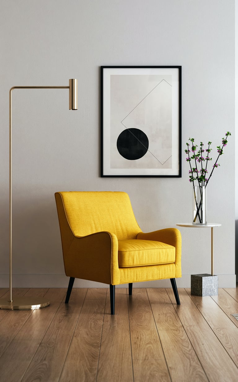 Intérieur organisé avec précision, circulation fluide et objets à leur juste place