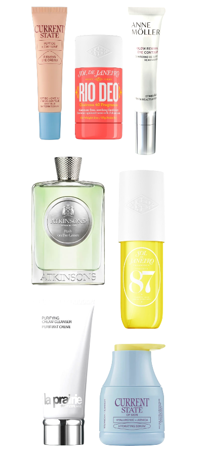 Skincare by La Prairie and Anne Möller, body care by Sol de Janeiro, Atkinsons Perfume