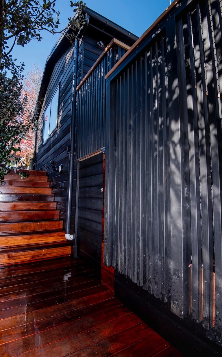 Reclad walls and steps