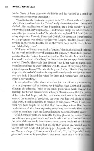 The Magic Behind the Voices - Norma Macmillan page 220