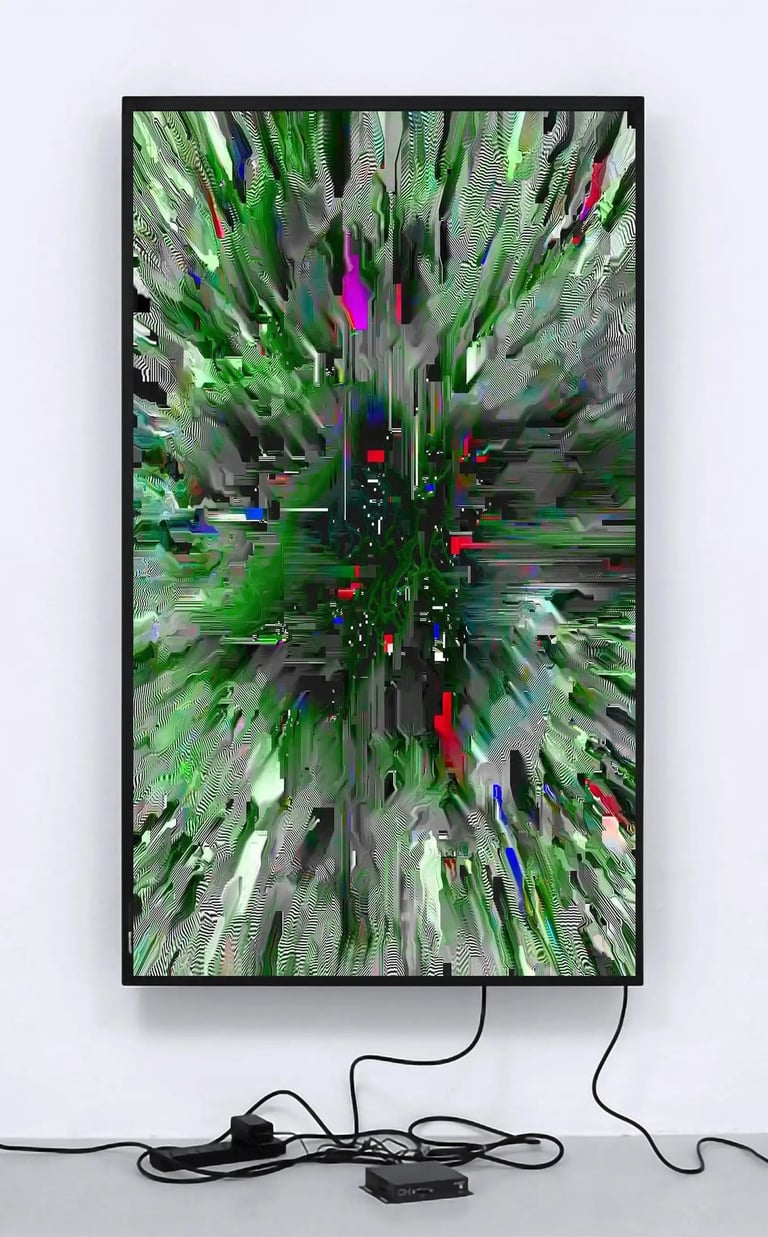 digital art, video installation, glitch,  joanna wlaszyn