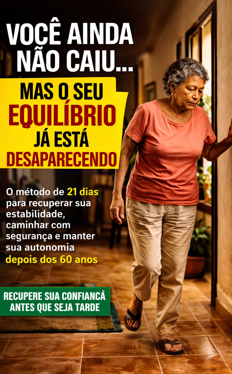 Como evitar quedas em idosos e recuperar o equilíbrio depois dos 60. Método simples, rápido e eficaz