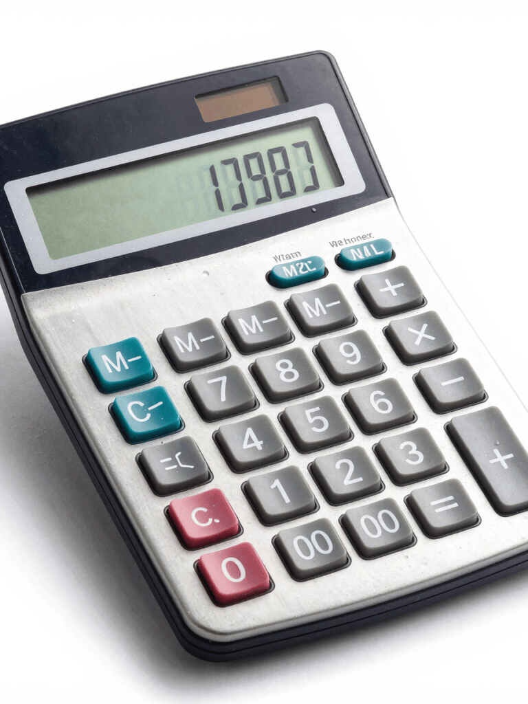 A percentage calculator interface highlighting percentage fields and quick buttons